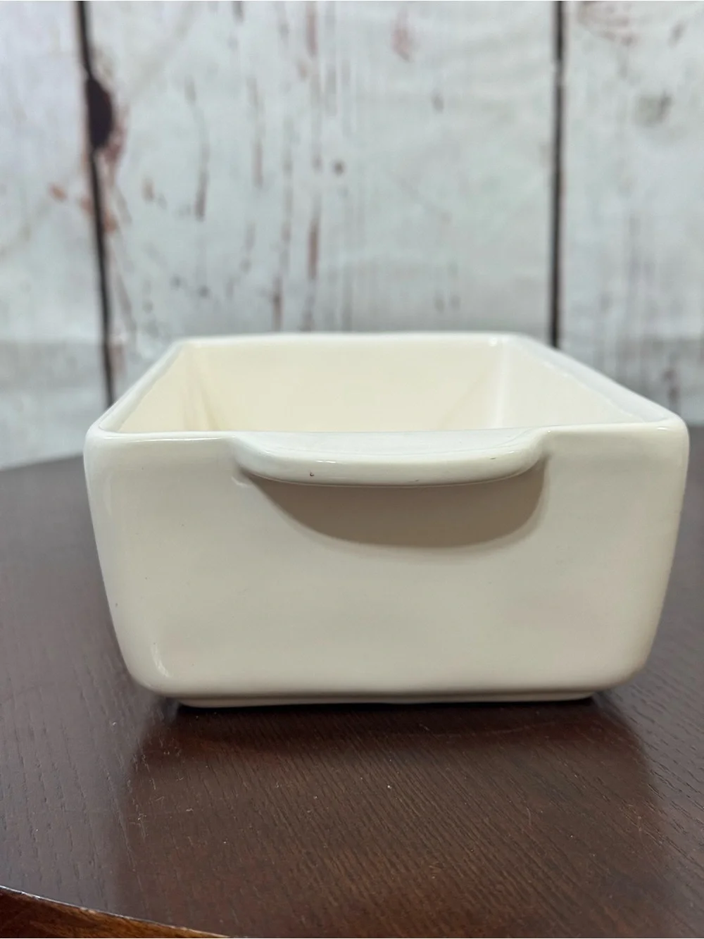 Rae Dunn Collectible Cream Ceramics Loaf Meat Ball Tray Serving Dish “Feast”